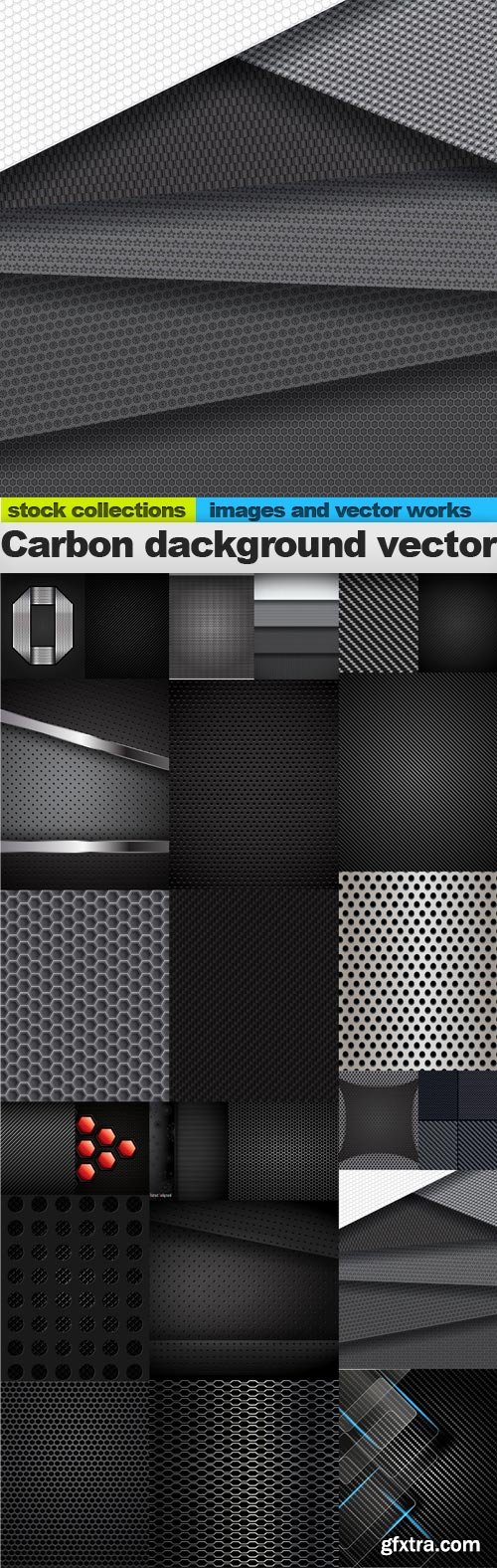 Carbon dackground vector, 25 x EPS