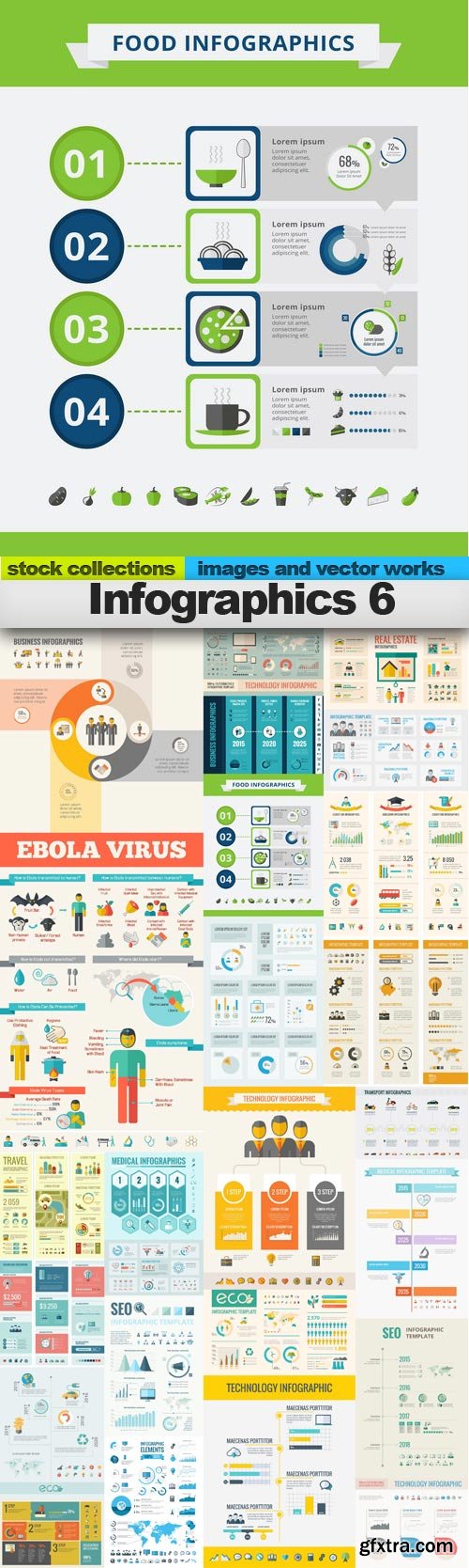 Infographics 6, 25 x EPS