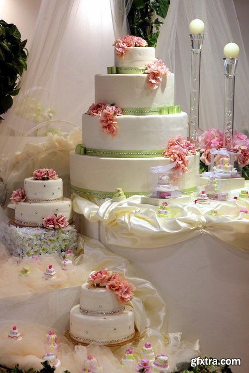 Wedding cake, 25 x UHQ JPEG