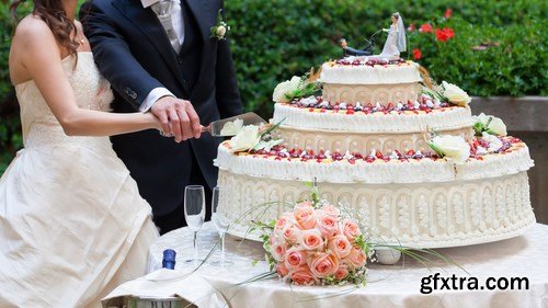 Wedding cake, 25 x UHQ JPEG