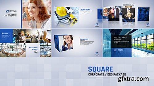 Videohive Square Corporate Video Package 10121305