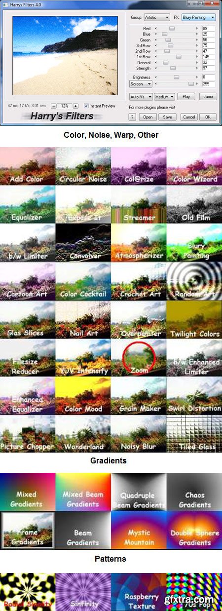 Harry's Filters 4.0 Plugin for Adobe Photoshop (Win/Mac)
