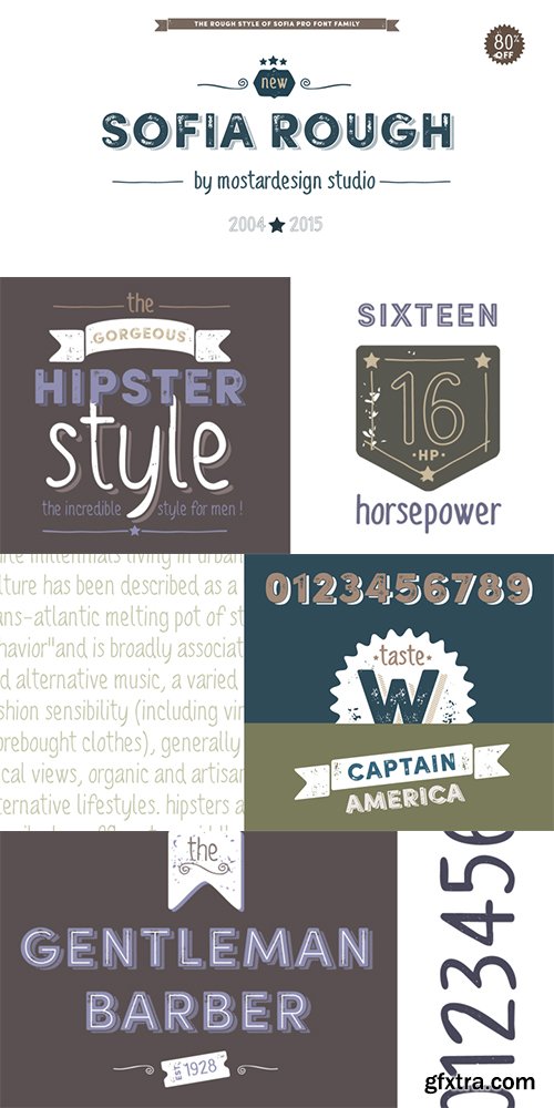 Sofia Rough Font Family - 16 Fonts $322