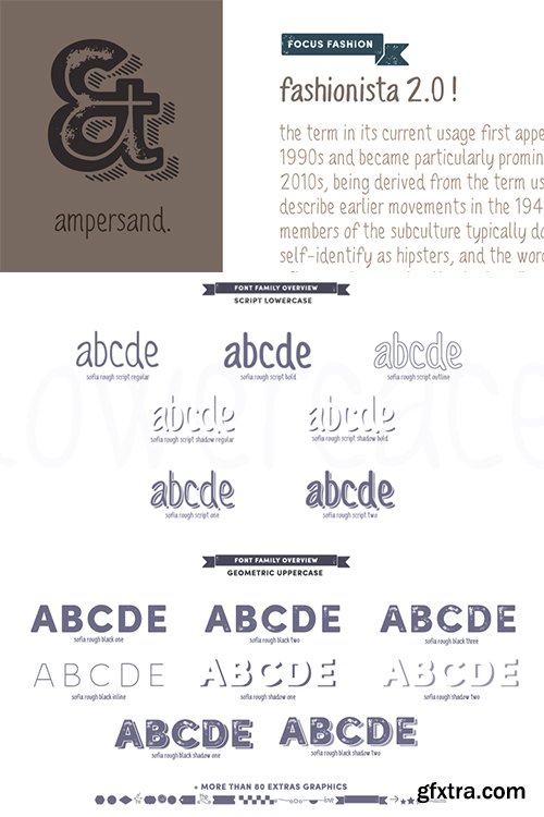 Sofia Rough Font Family - 16 Fonts $322