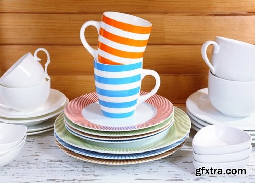 Collection of beautiful tableware 25 HQ Jpeg