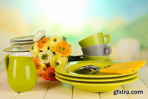 Collection of beautiful tableware 25 HQ Jpeg