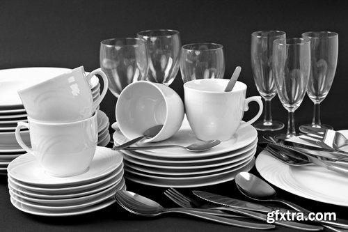 Collection of beautiful tableware 25 HQ Jpeg