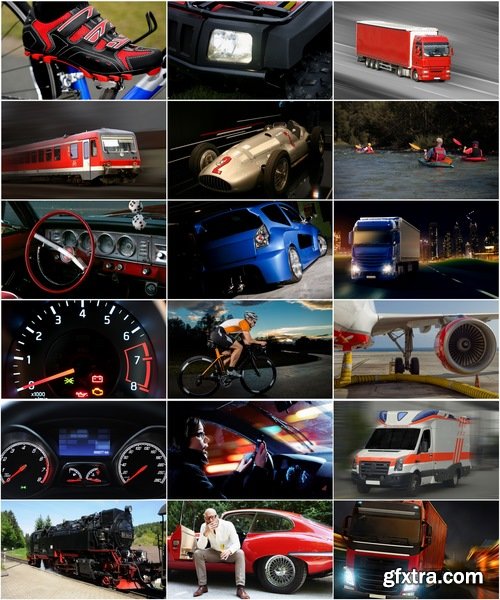 Collection of different transport 25 HQ Jpeg