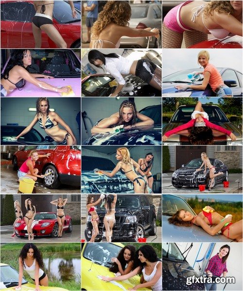 Collection of the most beautiful girls washing cars 25 HQ Jpeg