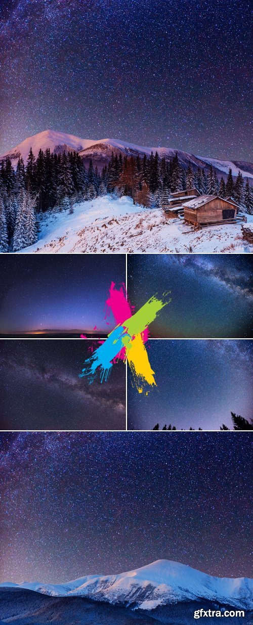 Stock Photo - Starry Sky Backgrounds