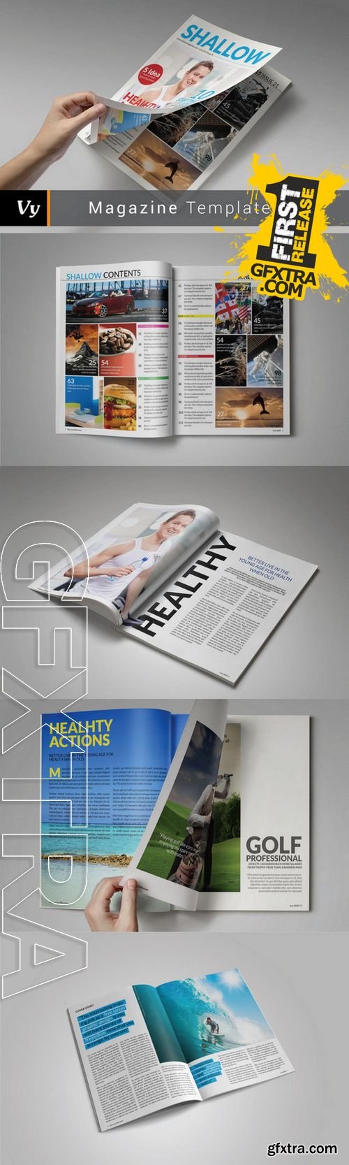 Shallow Magazine Template - CM 178382