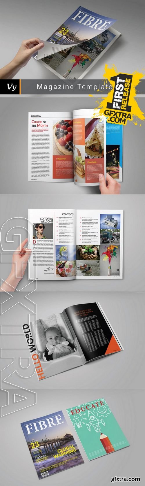 Fibre Magazine Template - CM 184540