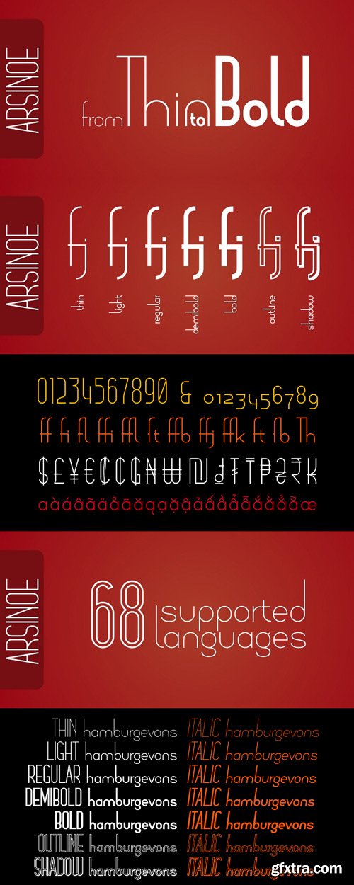 Arsinoe Font Family $224