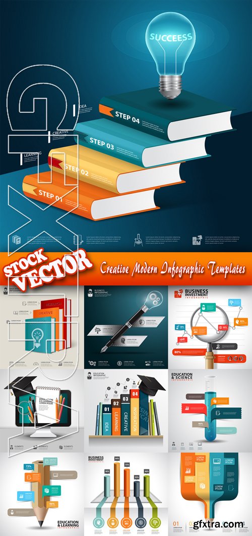 Stock Vector - Creative Modern Infographic Templates