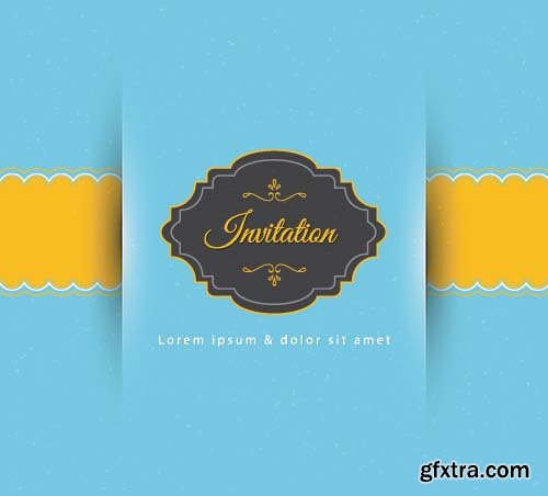 Vector Invitation Cards Template - 25x EPS