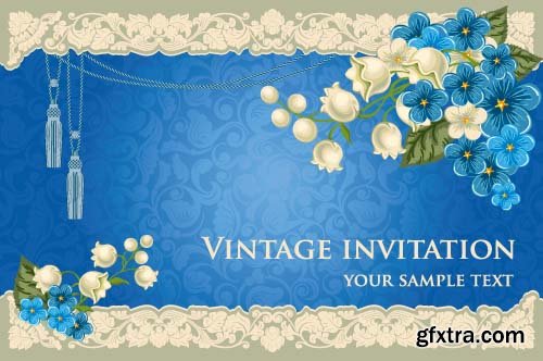 Vector Invitation Cards Template - 25x EPS