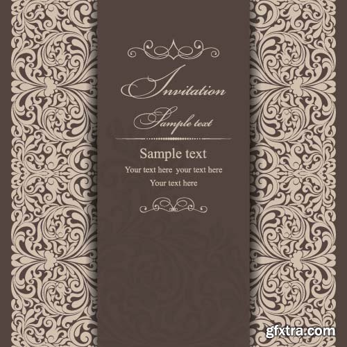 Vector Invitation Cards Template - 25x EPS