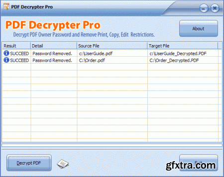 PDF Decrypter Pro v3.60