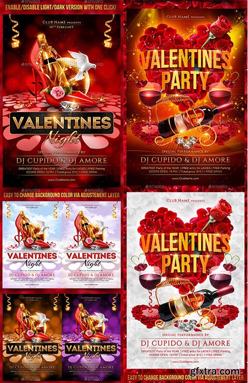 Valentines Days Flyer Bundle