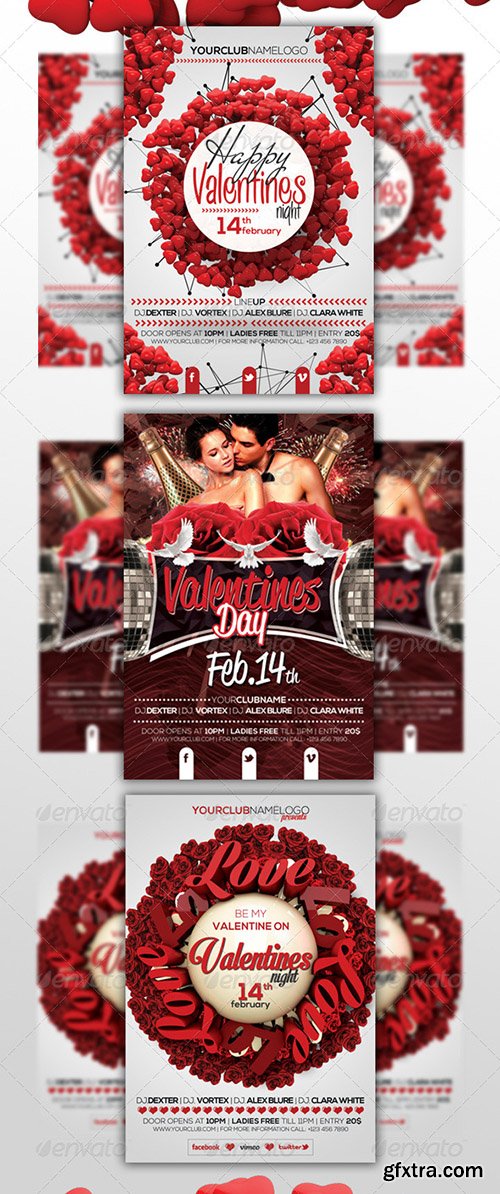 Valentines Days Flyer Bundle