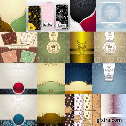 Collection vector image different templates 25 Eps