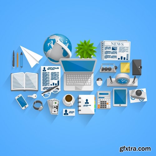 Collection picture vector elements of business 25 Eps