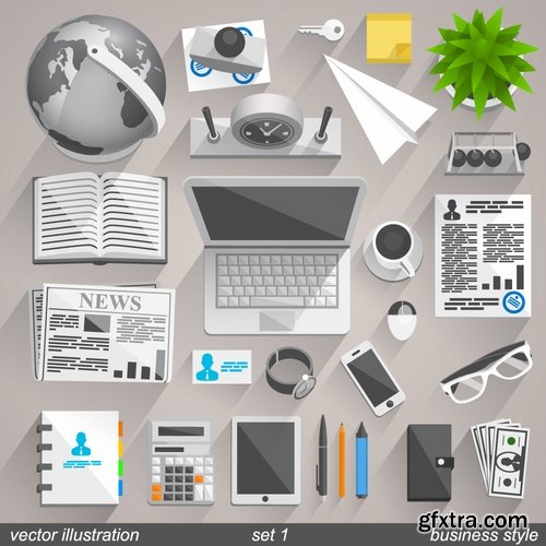 Collection picture vector elements of business 25 Eps