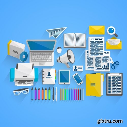 Collection picture vector elements of business 25 Eps