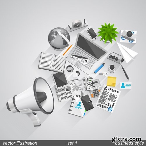 Collection picture vector elements of business 25 Eps