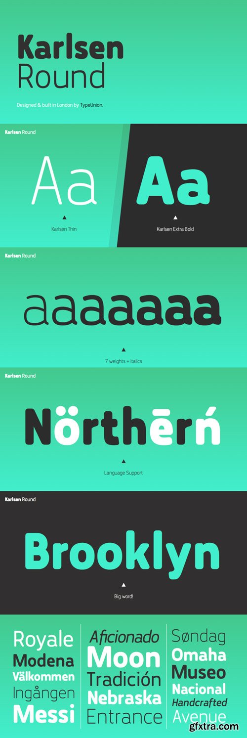 Karlsen Round Font Family $100