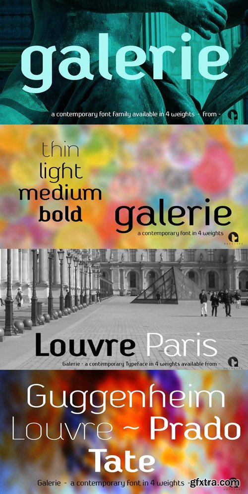 Galerie Font Family $69