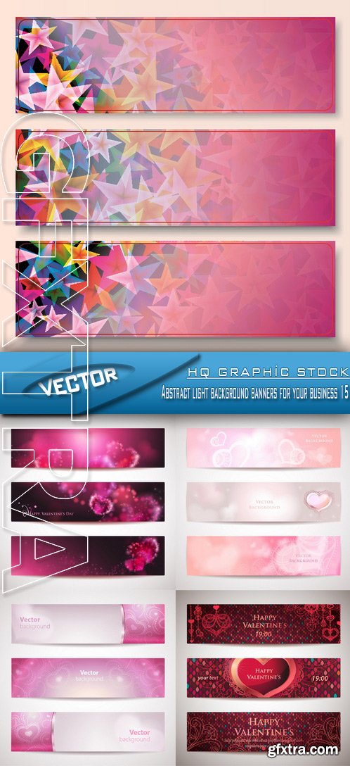 Stock Vector - Abstract light background banners for your business 15
