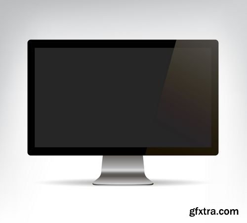 Vector - Set of Realistic Personal Computer and Tablet