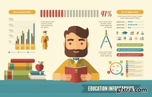 Vector - Infographic Elements with Man