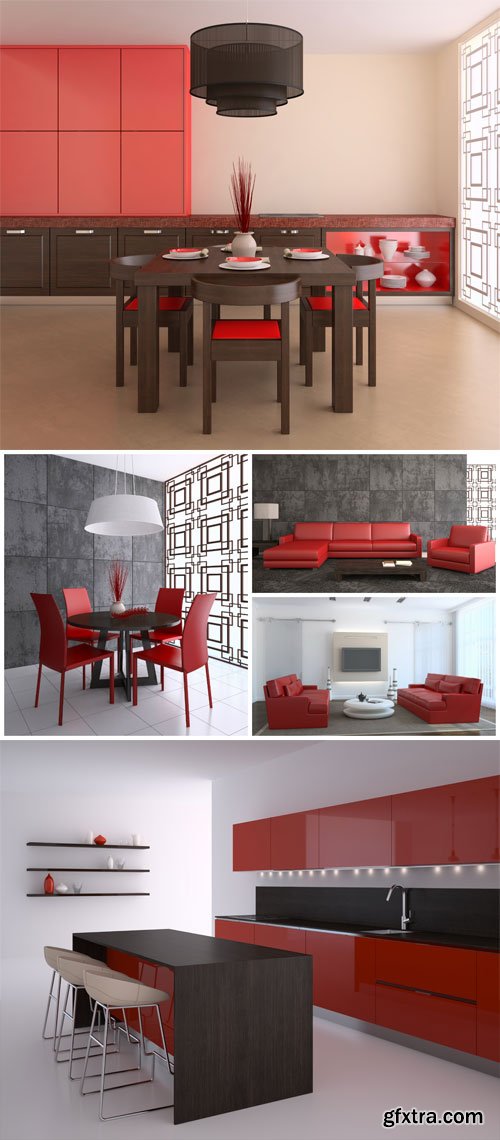 Interior in modern style - stock photos