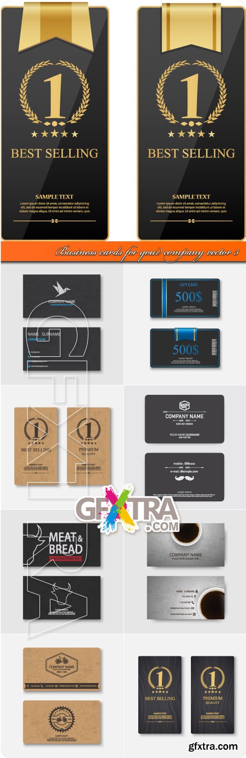 Business cards for your company vector 5