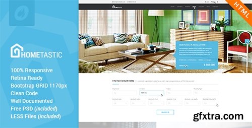 ThemeForest - Hometastic - Real Estate HTML5 Template - RIP