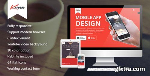 ThemeForest - Kerox responsive app landing page - RIP