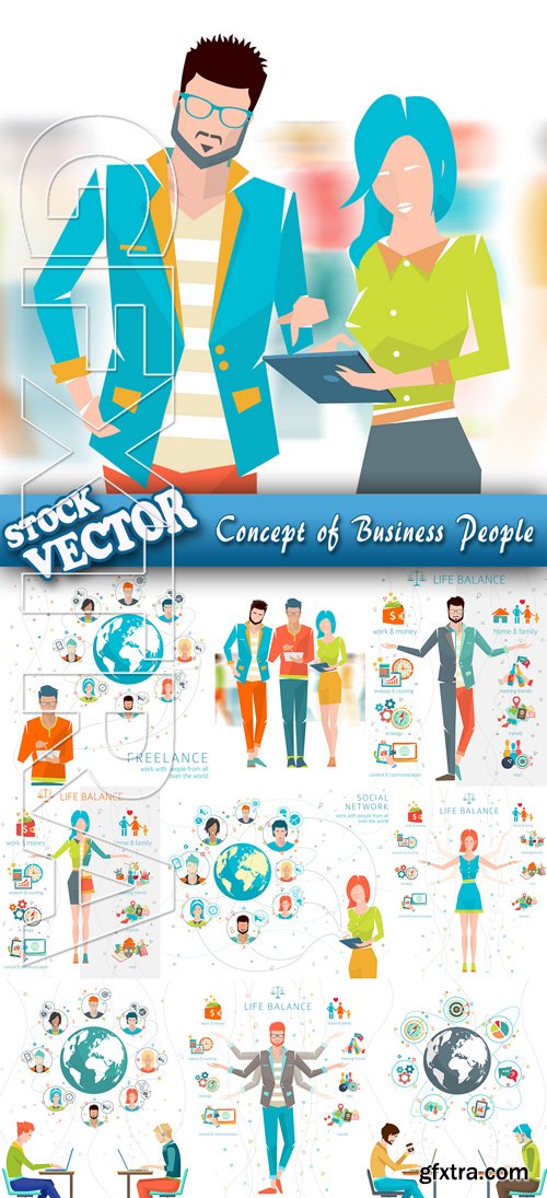 Stock Vector - Concept of Business People