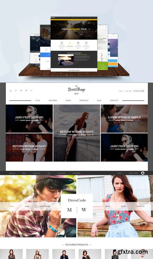 GreeDeals - 20 Bootstrap 3.2 HTML Themes + 13 PSD