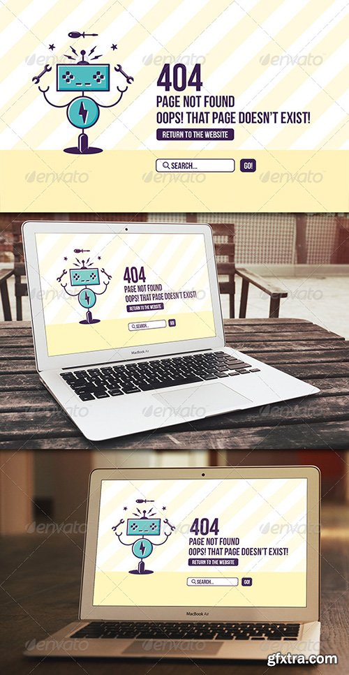 GraphicRiver - Robot 404 Error Page 8156850