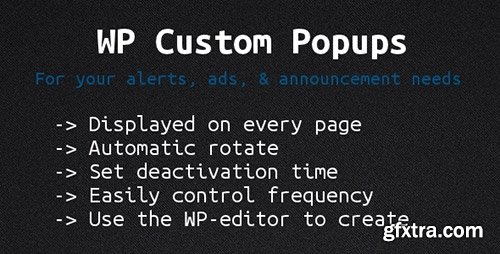CodeCanyon - Wordpress Custom Popups v1.0