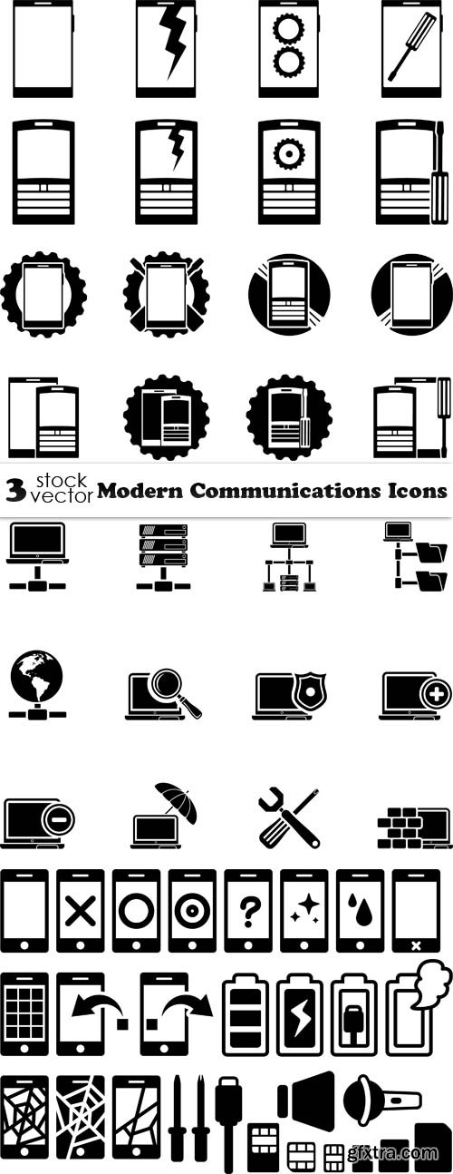 Vectors - Modern Communications Icons