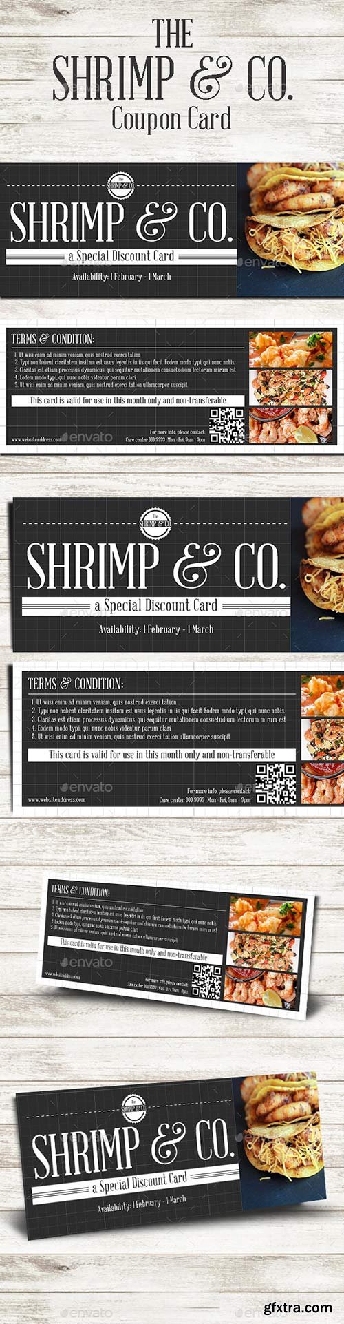 GraphicRiver - Seafood Cafe Coupon Card 10366390