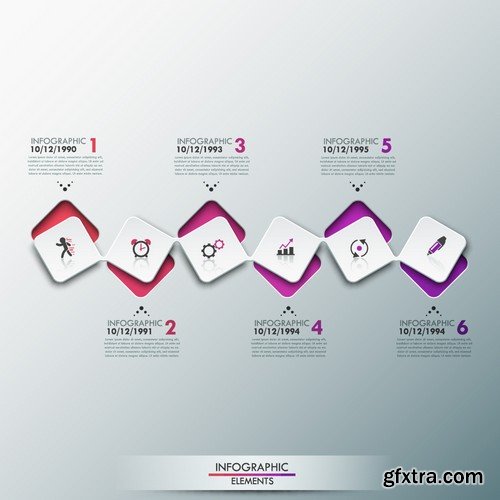 Stock Vectors - Infographics element 7, 25xEPS