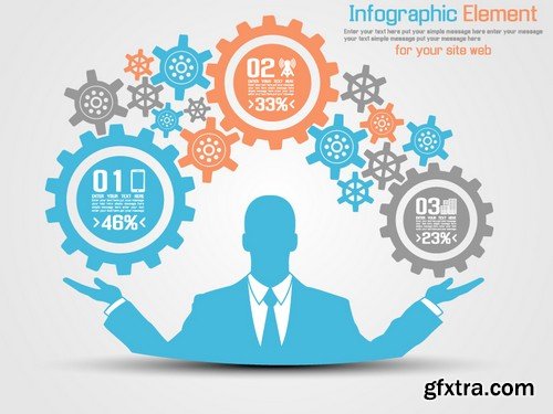 Stock Vectors - Infographics element 7, 25xEPS