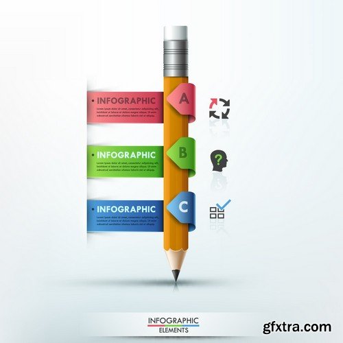 Stock Vectors - Infographics element 7, 25xEPS