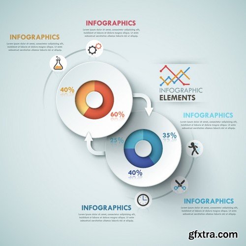 Stock Vectors - Infographics element 7, 25xEPS