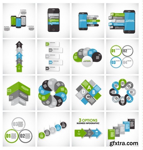 Stock Vectors - Infographics element 7, 25xEPS