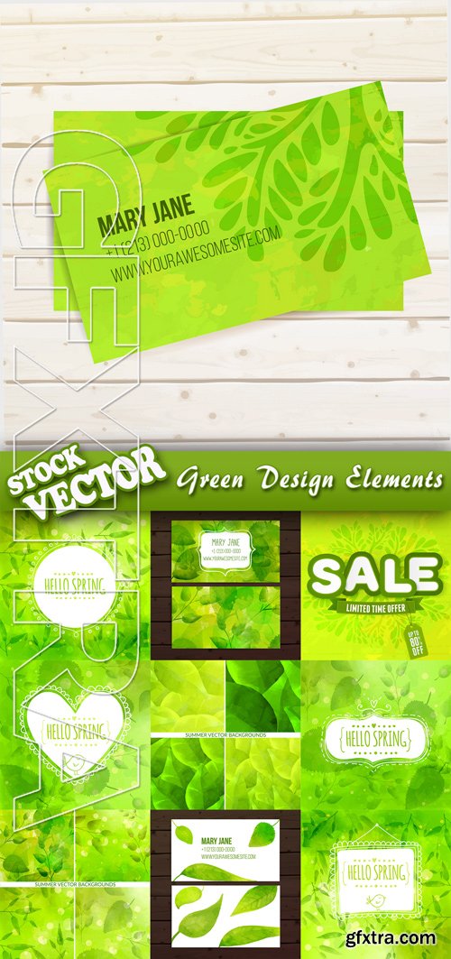 Stock Vector - Green Design Elements